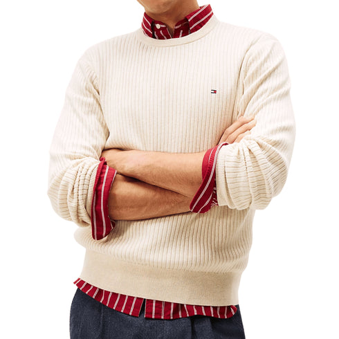Tommy Hilfiger Pullover Tommy Hilfiger - Pullover in maglia a coste con cashmere S A25-TOMMY HILFIGERMW40449-HGF-S - Francavilla Moda